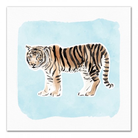 Watercolor Tiger Wall Art