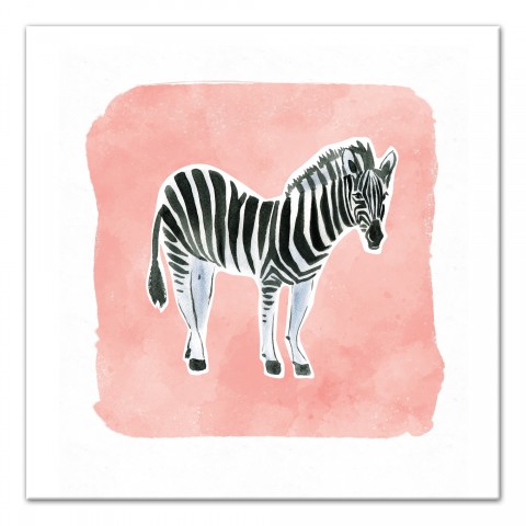 Watercolor Zebra Wall Art