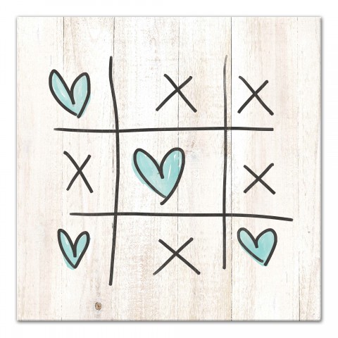 Tic Tac Hearts Wall Art