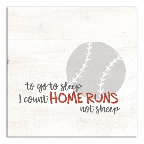 I Count Home Runs Wall Art