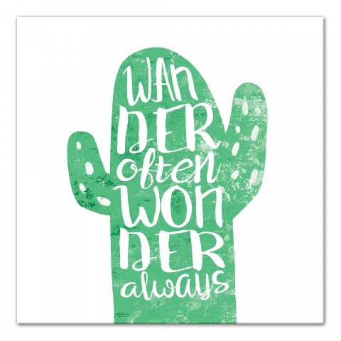 Wander Often Cactus Wall Art