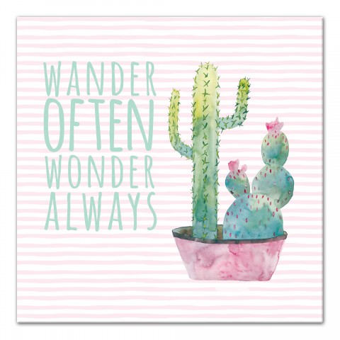 Wander Wonder Cactus Wall Art