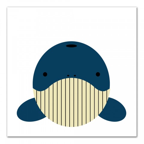 Whale Face Wall Art