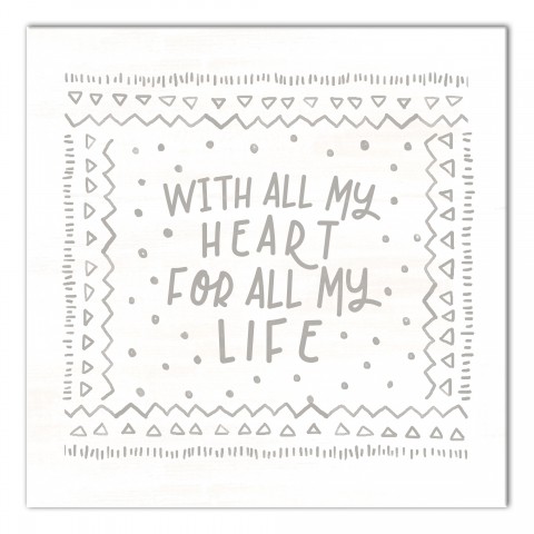 With All My Heart Wall Art