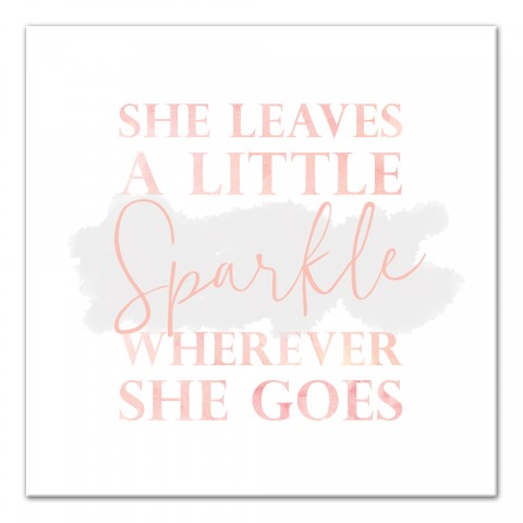 She Leaves A Little Light Wall Art