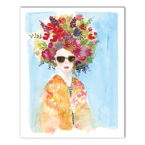 Garden Head 16x20 Canvas Wall Art