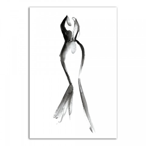 Ink Dress 20x30 Canvas Wall Art