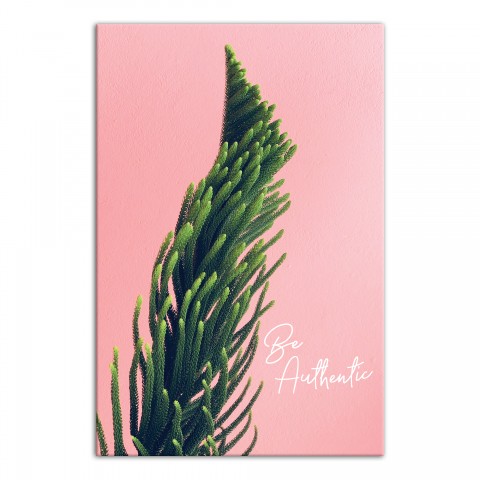 Be Authentic Plant 12x18 Canvas Wall Art