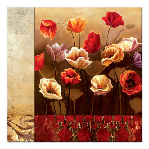 Bright Blooms 36x36 Canvas Wall Art