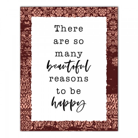 Reasons To Be Happy  11x14 Canvas Wall Art