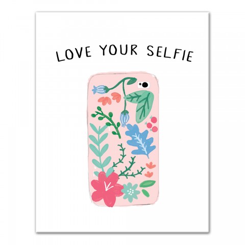 Love Your Selfie 11x14 Canvas Wall Art