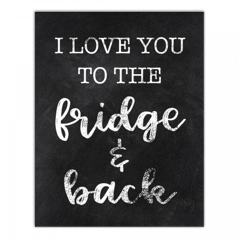 To the Fridge and Back 11x14 Canvas Wall Art