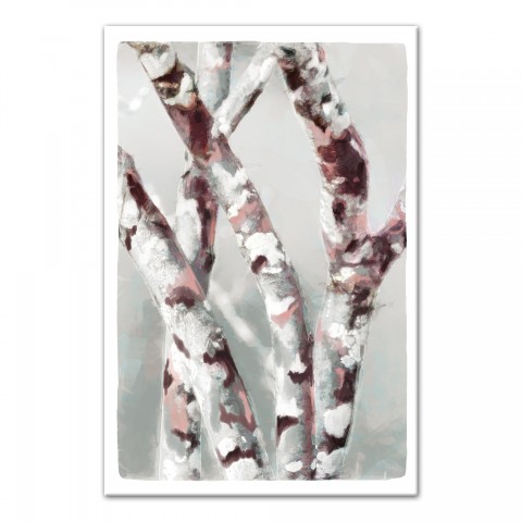 Birch Trees 12x18 Canvas Wall Art