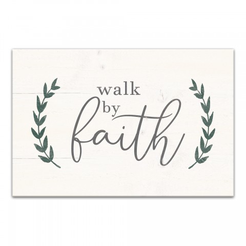 Walk By Faith 30x20 Canvas Wall Art