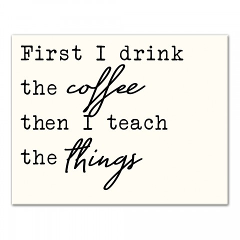 Teach the Things 14x11 Canvas Wall Art