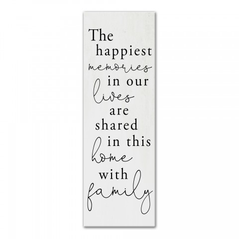Happiest Memories 12x36 Canvas Wall Art