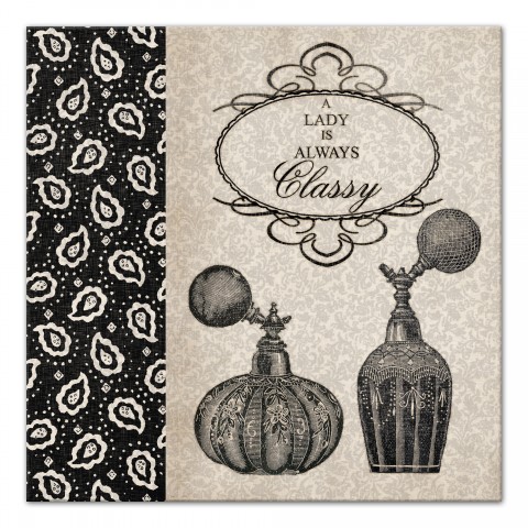 Rules Of A Lady  16x16 Canvas Wall Art