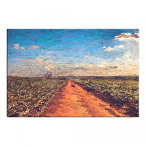 Red Clay Path 30x20 Canvas Wall Art