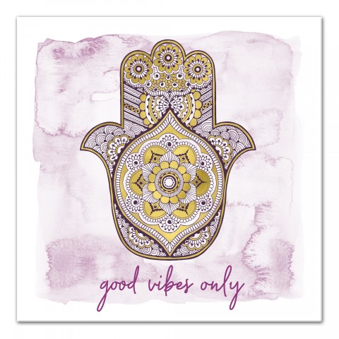 Good Vibes Only 16x16 Canvas Wall Art