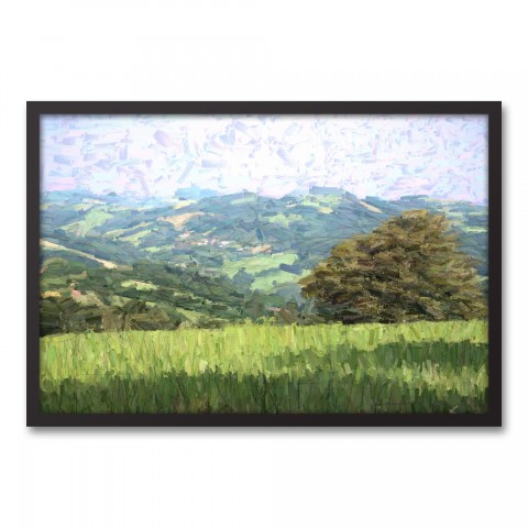 The Hills Are Alive 30x20 Black Framed Canvas
