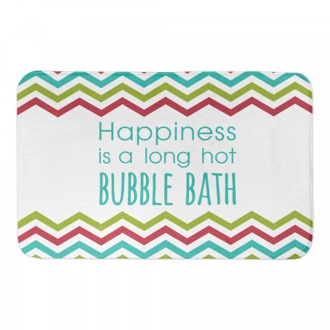 Long Hot Bubble Bath 34x21 Bath Mat
