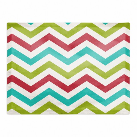 Colorful Chevron 18x14 Poly Twill Placemat
