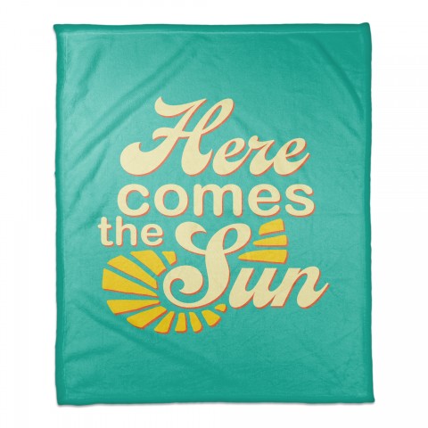 Here Comes The Sun 50x60 Coral Fleece Blanket