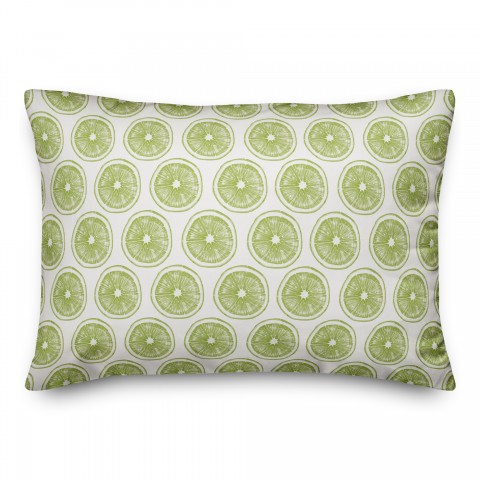 Lime Slice  14x20 Spun Poly Pillow
