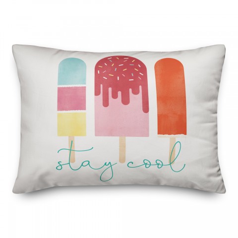 Stay Cool Popsicles 14x20 Spun Poly Pillow