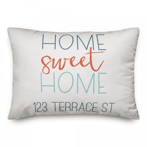 Sweet Home 14x20 Personalized Spun Poly Pillow
