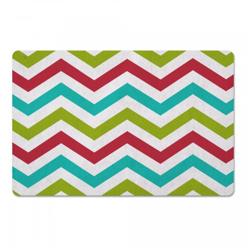 Colorful Chevron 27x18 Floor Mat