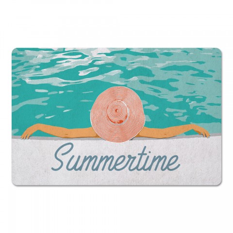 Summertime Pool Time 27x18 Floor Mat