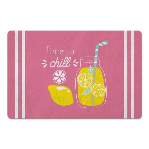 Time To Chill Lemonade 27x18 Floor Mat