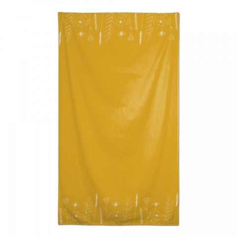 Handdrawn Flowers Tablecloth