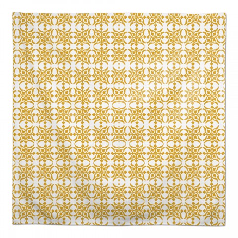 Distressed Tile Pattern Tablecloth