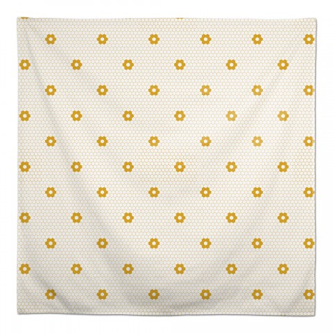 Floral Tile Tablecloth