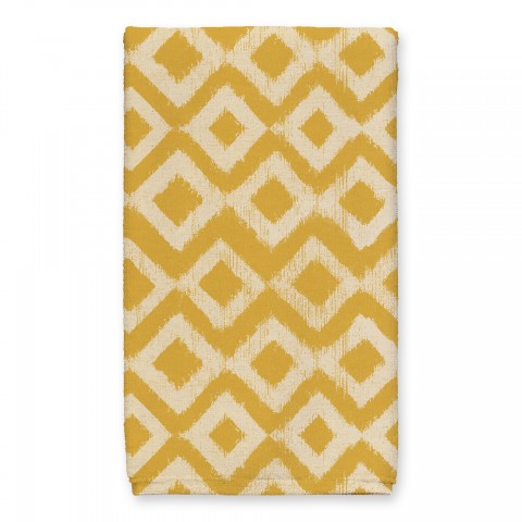 Distressed Diamonds On Fabric  Tea Towel