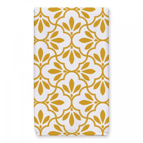Quatrefoil Pattern Tea Towel
