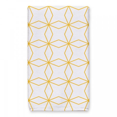 Crossed Line Pattern Tea Towel