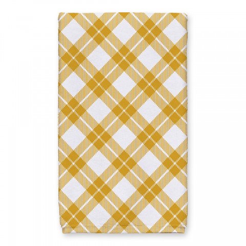 Diagonal Plaid Tea Towel