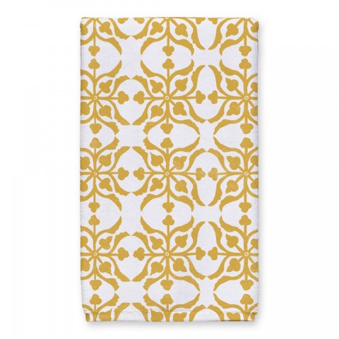 Distressed Tile Pattern Tea Towel