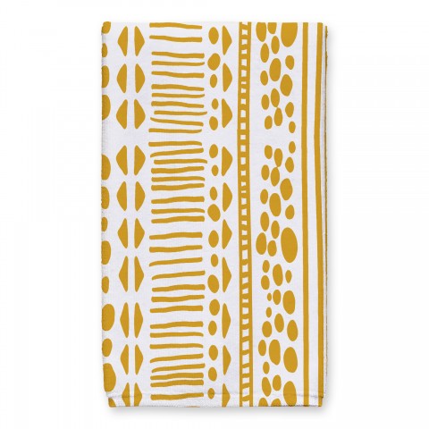Drawn Tribal Patttern Tea Towel