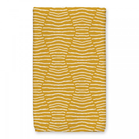 Hex Stripe Pattern Tea Towel