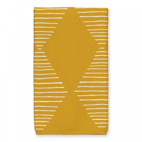 Line Diamonds Tea Towel