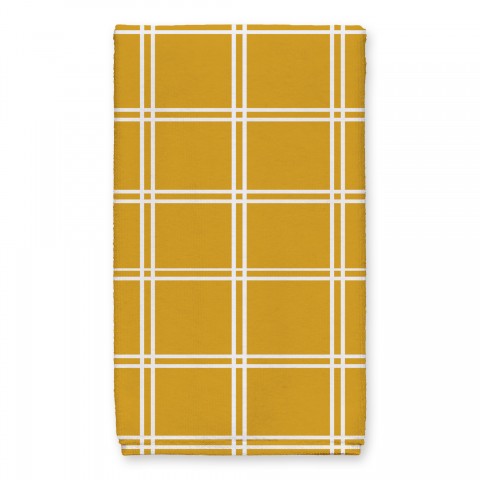 Line Grid Tea Towel