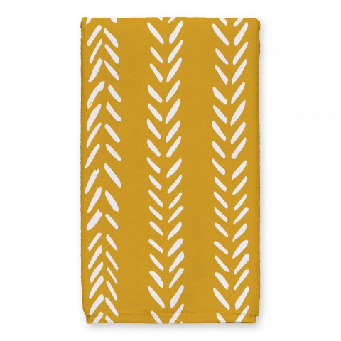 Petal Pattern Stripes Tea Towel