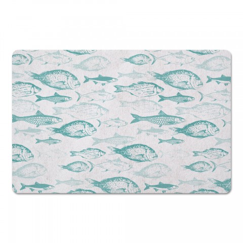 Shades Of Fish Teal Textiles
