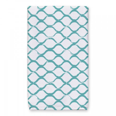 Fishnet Teal Tea Towel