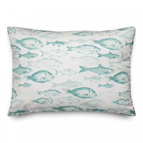 Shades Of Fish Pillow