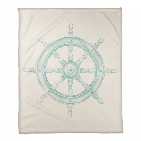 Boat Wheel Teal Textiles